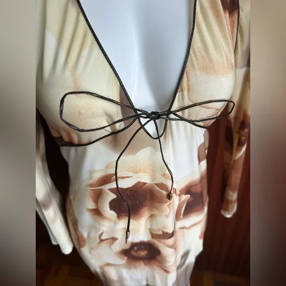 Vintage 1995s ,rare Fabulous ROBERTO CAVALLI lightweight dress with Logo. Size M - Picture 5 of 16